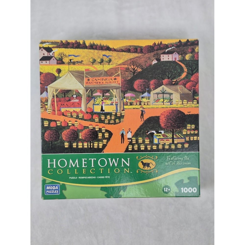 Mega Jigsaw Puzzle 1000 Piece MulticolorHometown Collection Heronim Art.‎